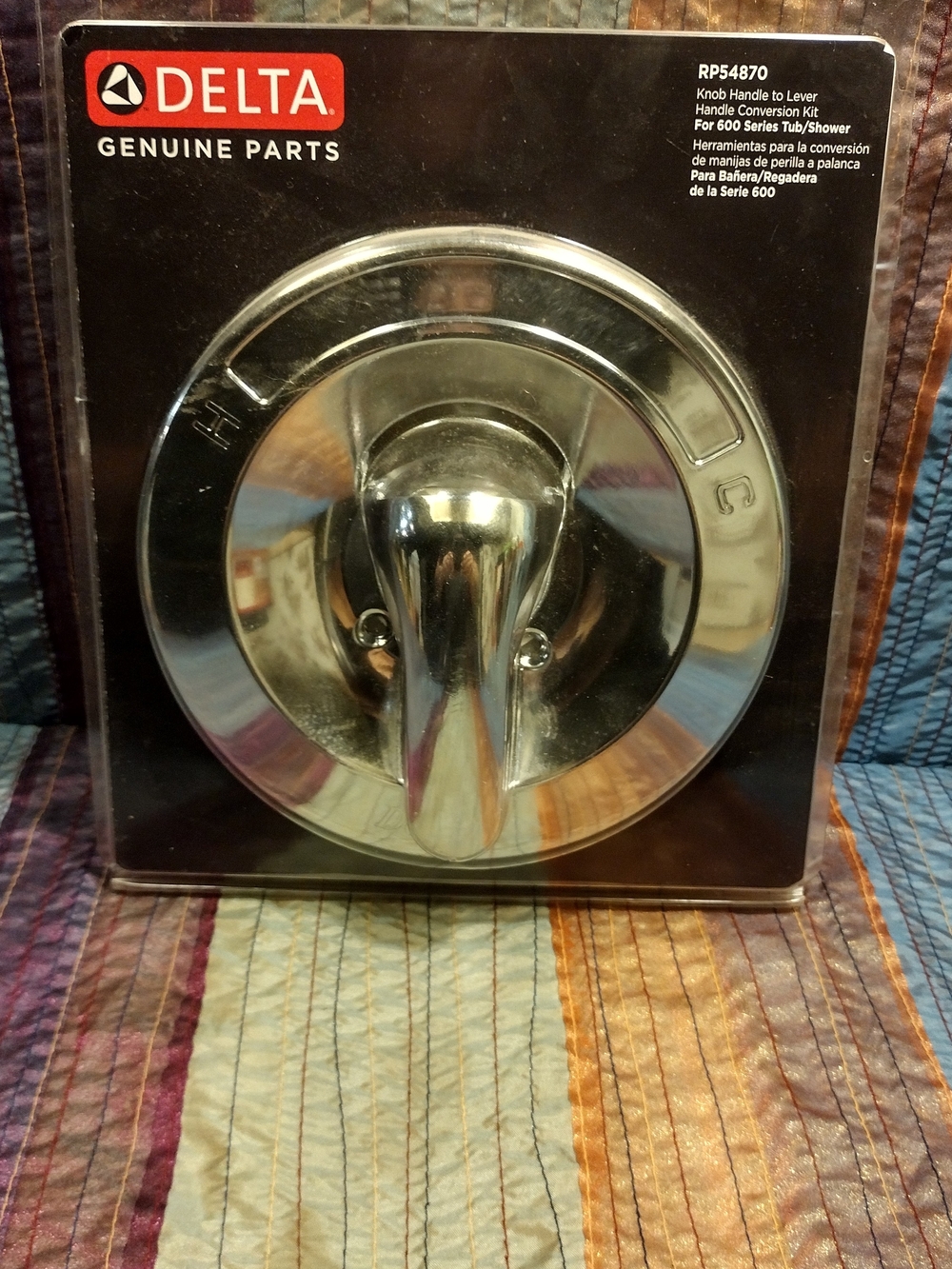 Delta Chrome Knob-to-Lever Handle Conversion Kit RP54870